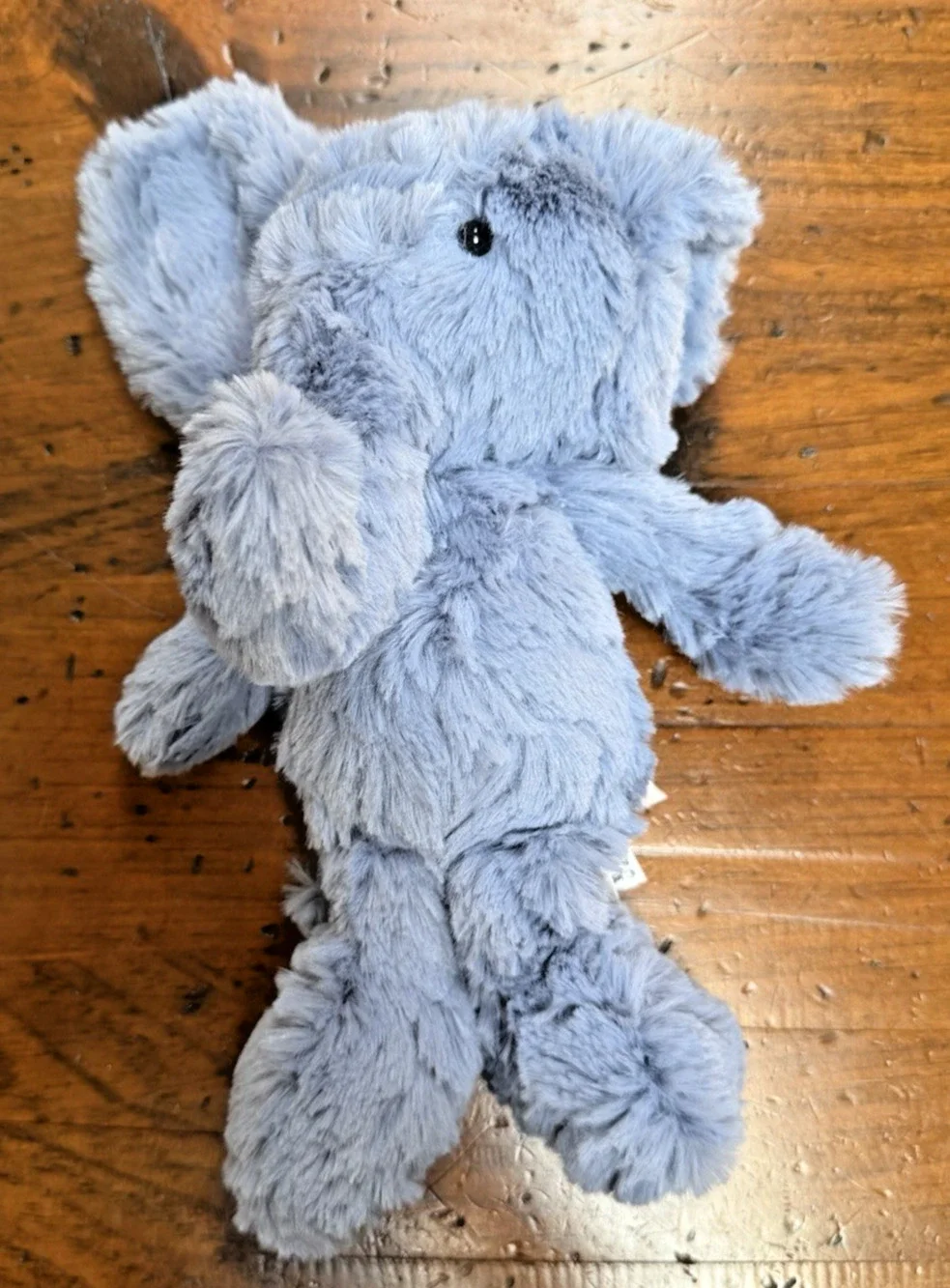 Retired Jellycat Junglie Bunglie Blue Elephant Shaggy Plush